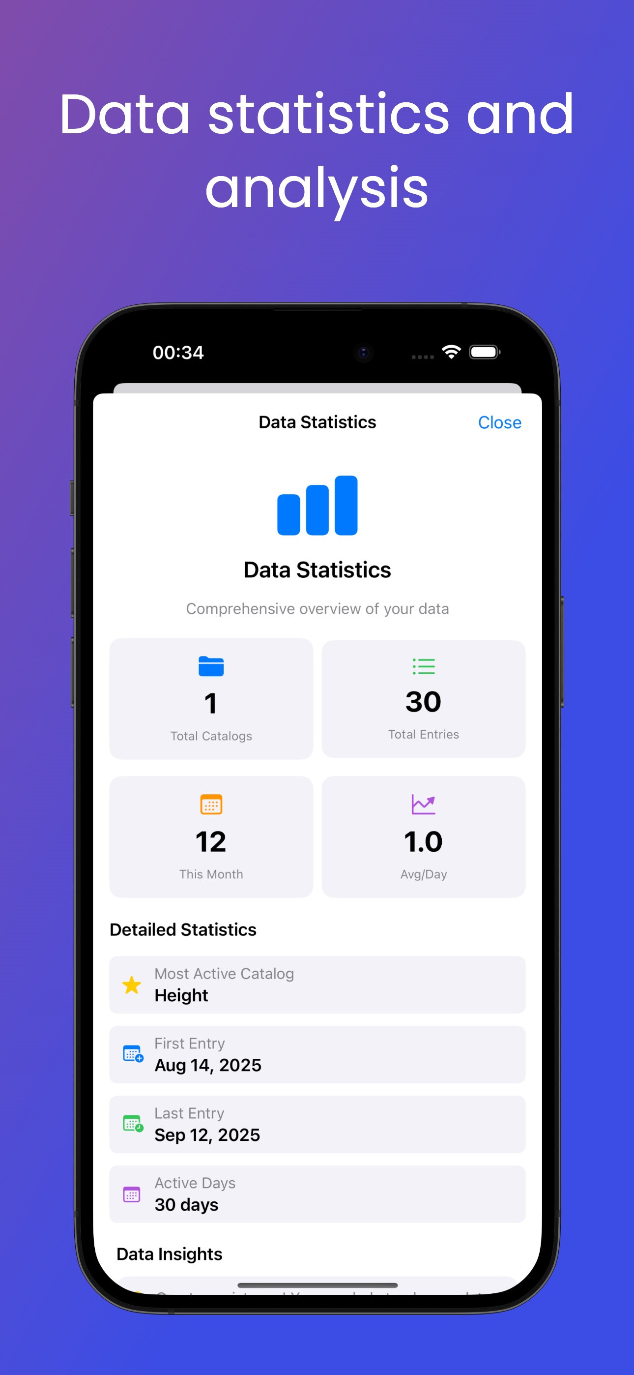 Daily Data Tracker Screenshot 4